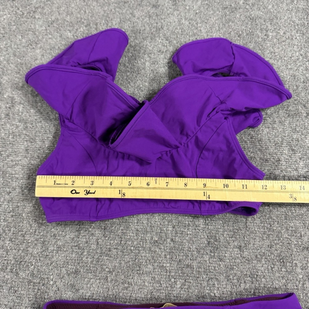 Ulla Johnson Bikini Set Womens P/S Top High Waist Bottom Ruffle Beach Swimwear - Picture 6 of 10